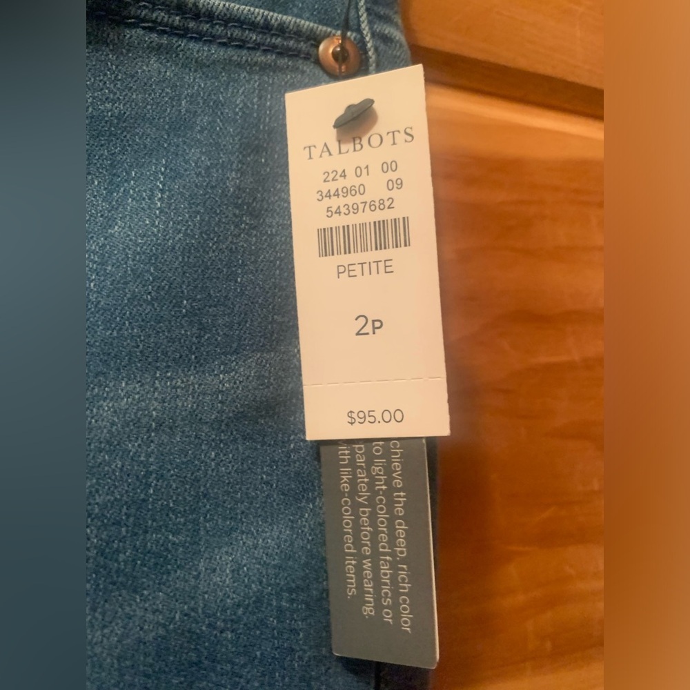 talbots flawless highrise jegging ankle jeans Size 2P Women’s NWT - Picture 4 of 10